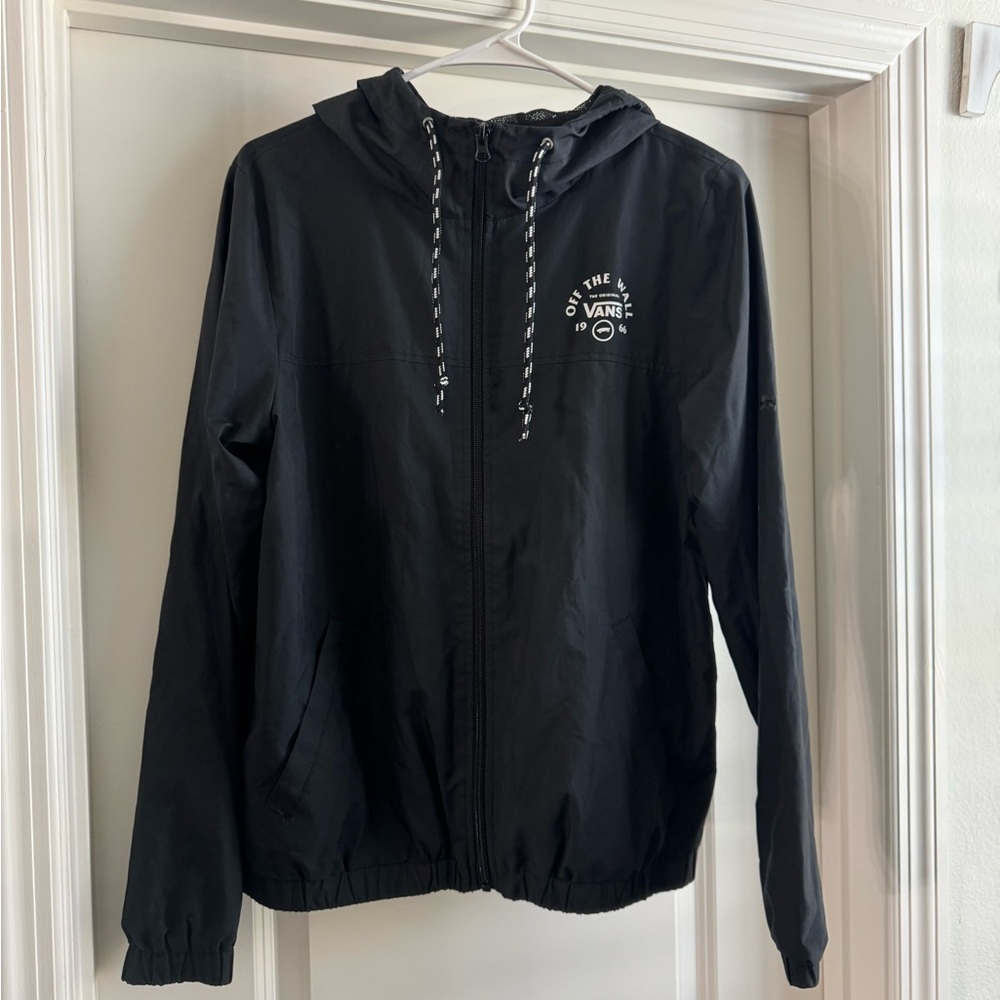 Vans Black Hooded Windbreaker